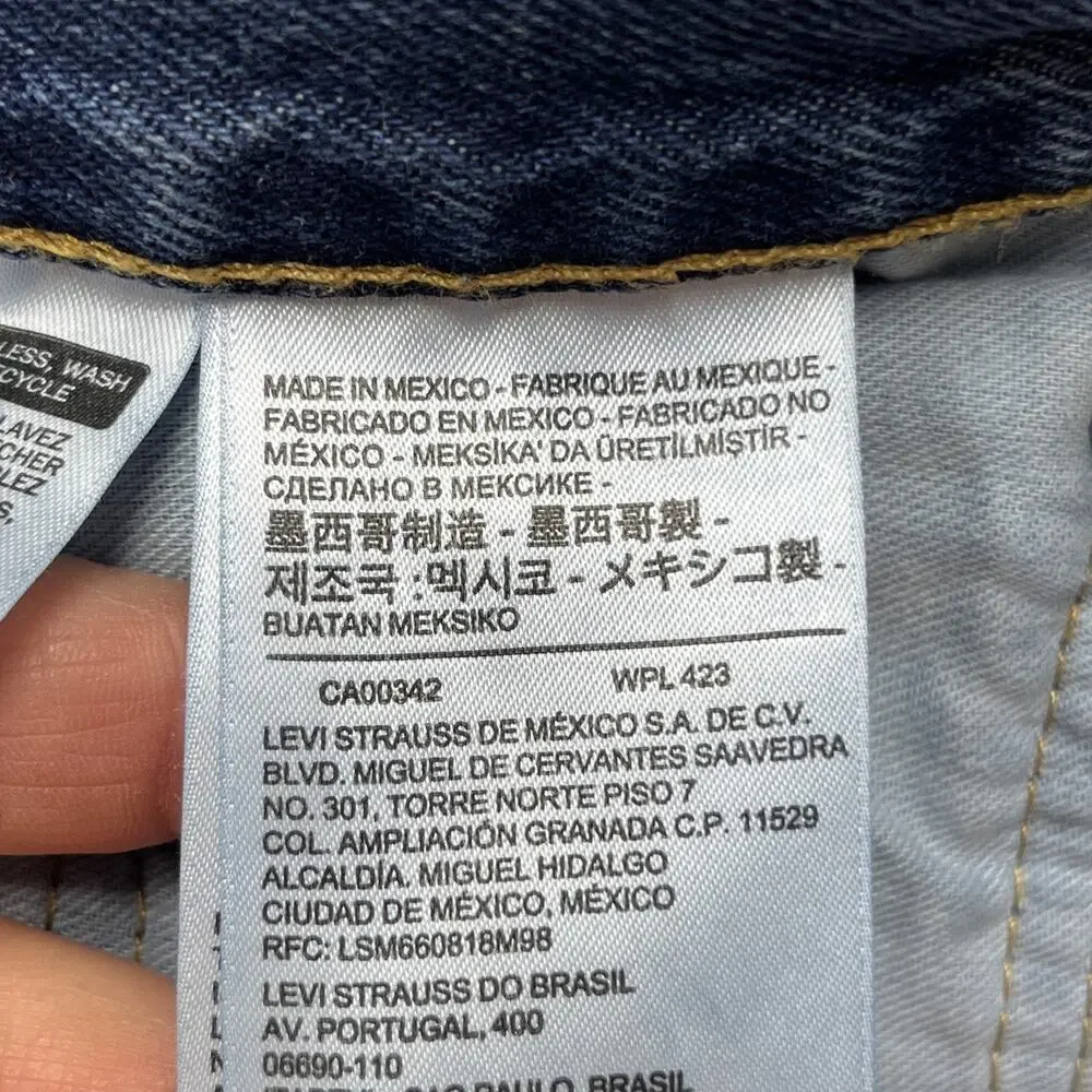 Levis 550 Relaxed Fit Jeans Mens 38x30 Blue Denim Cotton Classic Preppy